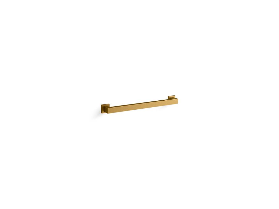 Square 18'' grab bar - Vibrant Brushed Moderne Brass by Kohler