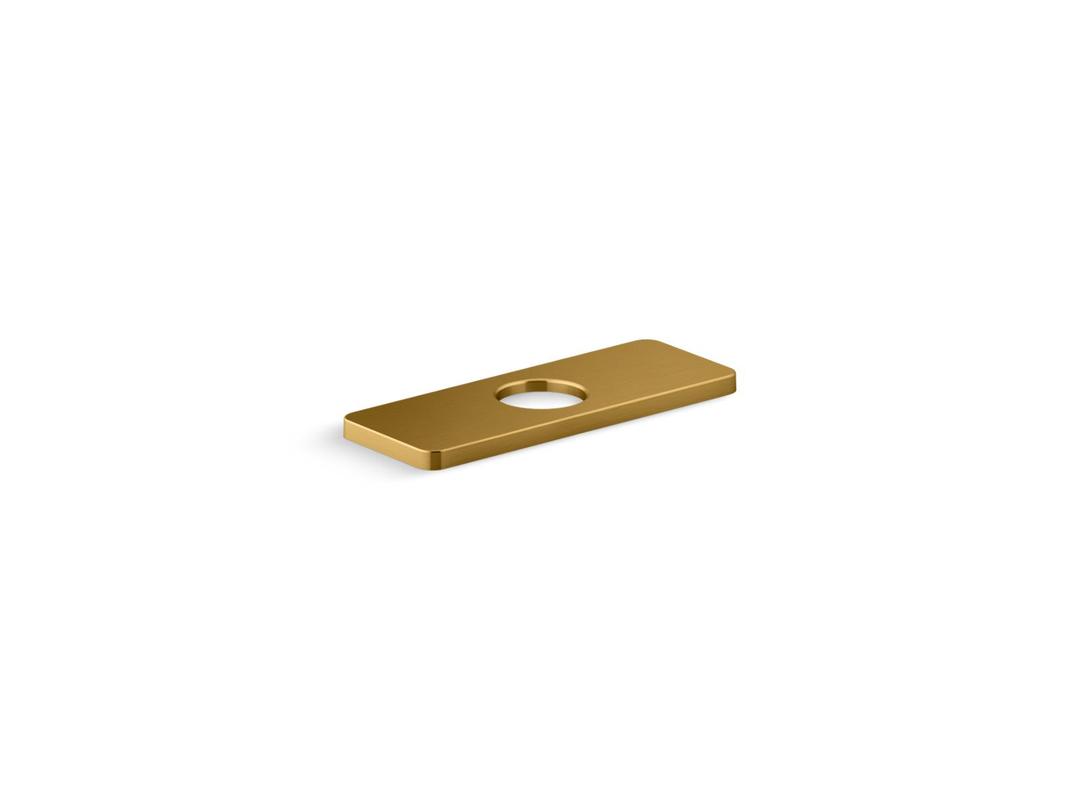Kohler Parallel Escutcheon Plate - Vibrant Brushed Moderne Brass by Kohler