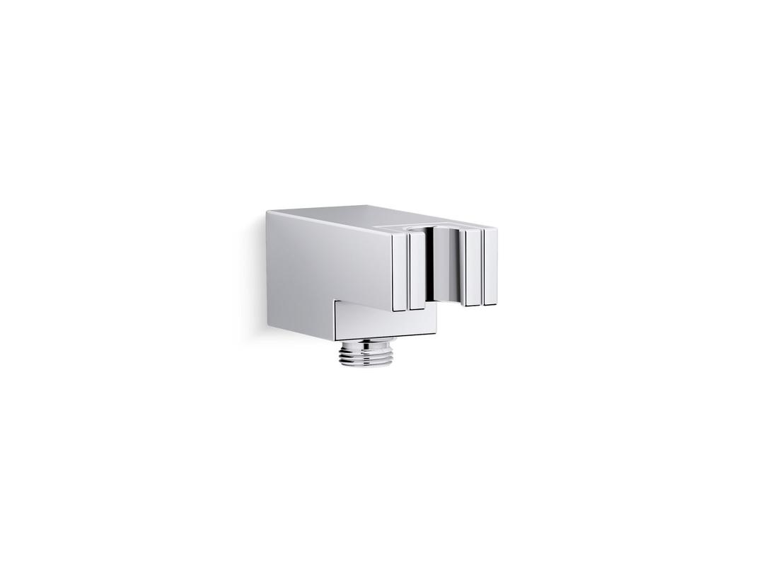 Statement Wall-mount handshower holder with supply elbow and check valve by Kohler