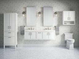 Winnow 60'' bathroom vanity cabinet with sinks and quartz top - image 18