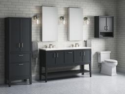 Winnow 60'' bathroom vanity cabinet with sinks and quartz top - image 24