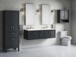 Winnow 60'' bathroom vanity cabinet with sinks and quartz top - image 26