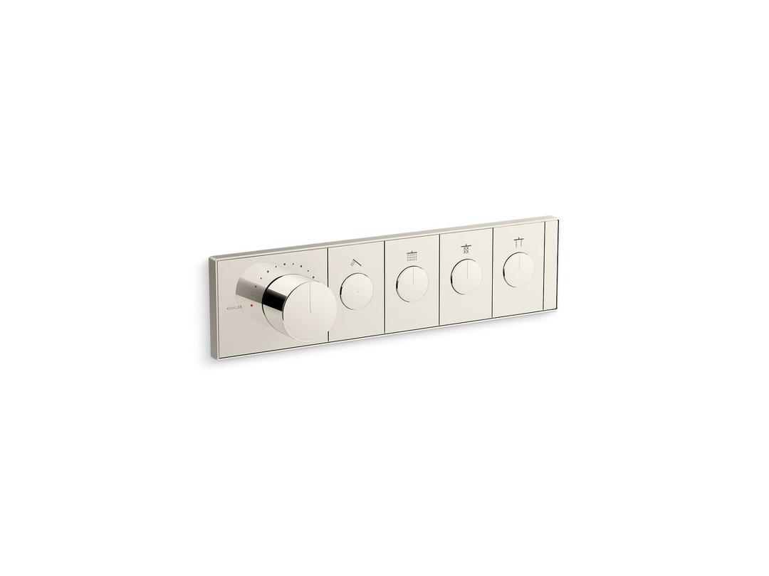 Anthem Four-outlet recessed mechanical thermostatic valve control by Kohler