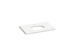 Silestone 37'' quartz vanity top with oval cutout - image 1