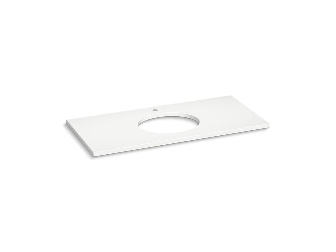 Silestone 49'' quartz vanity top with oval cutout by Kohler