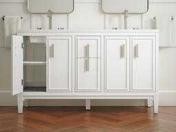 Southerk 60'' bathroom vanity cabinet with sinks and quartz top - image 15