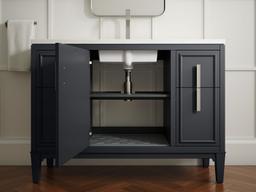 Southerk 48'' bathroom vanity cabinet with sink and quartz top - image 22