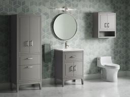 Seer 24'' bathroom vanity cabinet with sink and quartz top - image 17