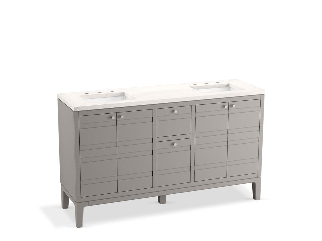 Helst 60-in bathroom vanity set - Mohair Grey by Kohler