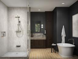 Anthem Two-way exposed thermostatic valve with shower column for rainhead and handshower - image 15