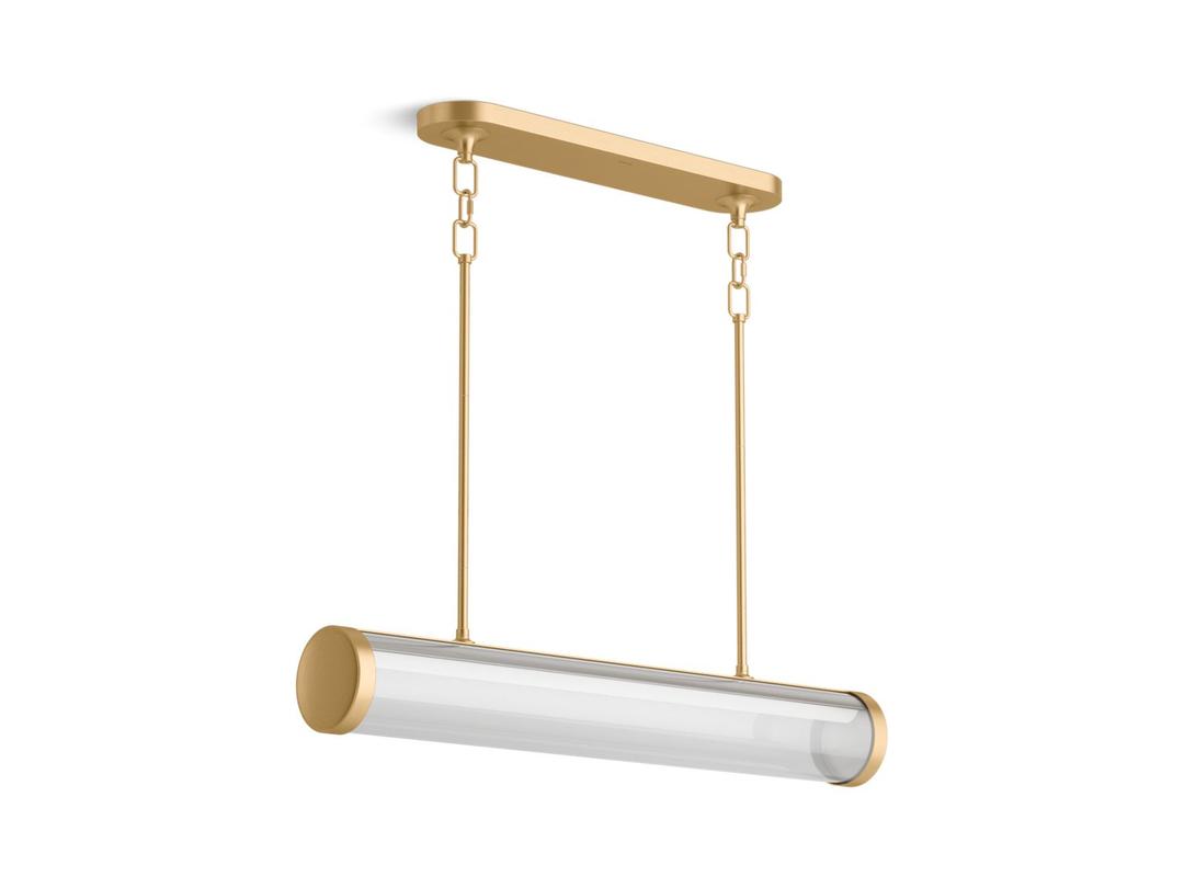 Kohler Purist 34'' LED Linear Chandelier - Brushed Moderne Brass by Kohler
