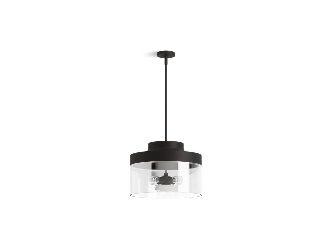 Kohler Purist 18'' Pendant - Matte Black by Kohler