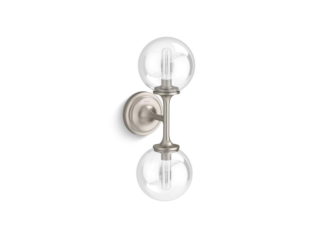 BelleraE Two-light sconce by Kohler