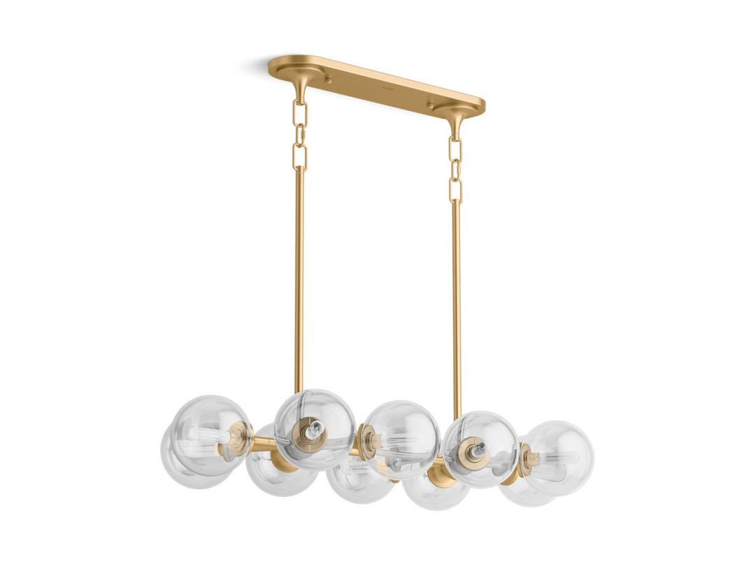 BelleraE 38'' linear chandelier by Kohler