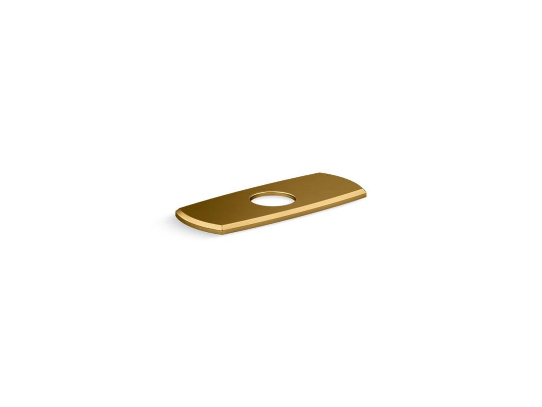 Kohler Occasion Escutcheon Plate - Vibrant Brushed Moderne Brass by Kohler