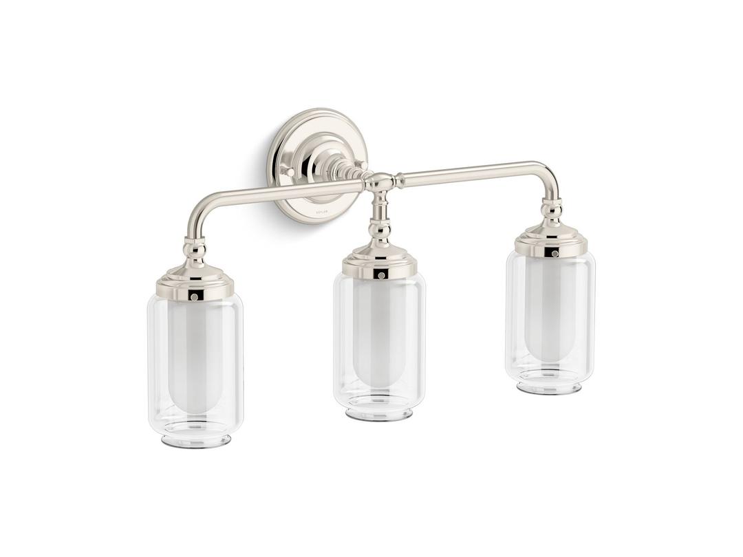 Artifacts Three-light sconce by Kohler