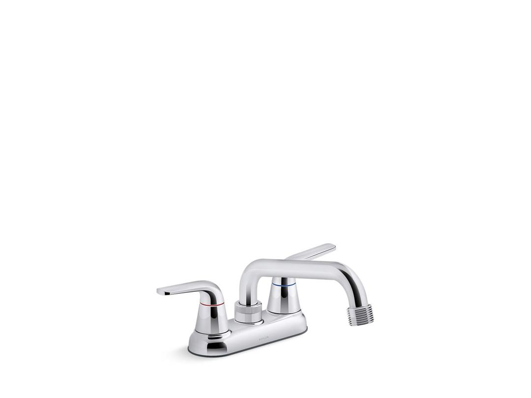 Jolt Two-handle utility sink faucet with 3/4'' threaded GHT spout by Kohler