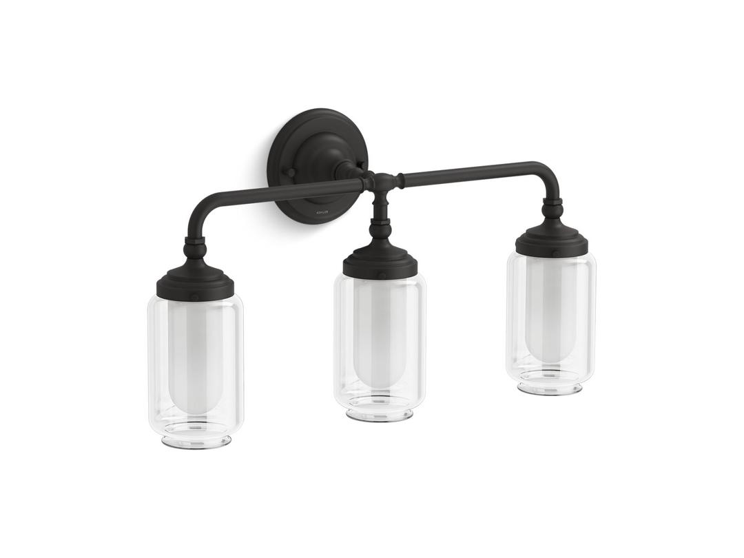 Artifacts Three-light sconce by Kohler