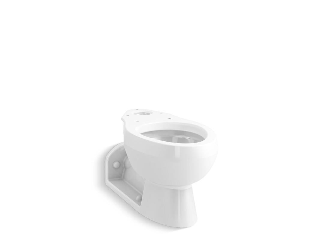 BarringtonE Elongated rear outlet toilet bowl with antimicrobial finish, less seat by Kohler