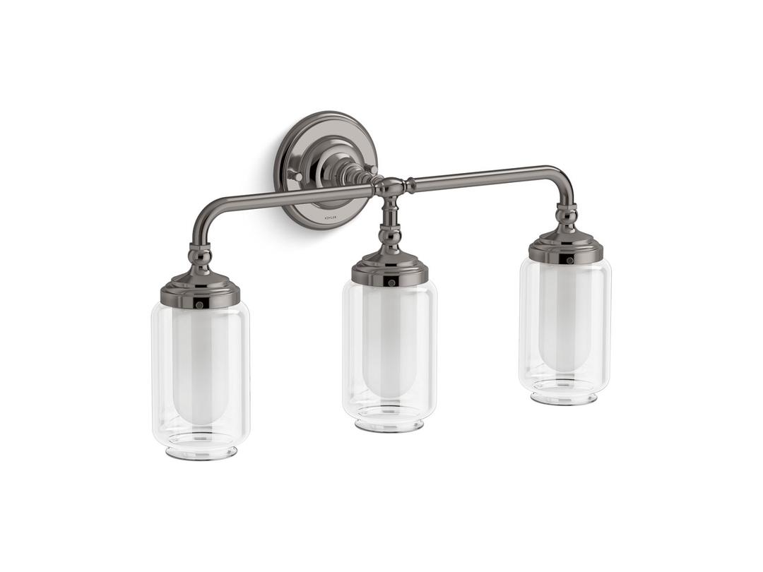 Artifacts Three-light sconce by Kohler