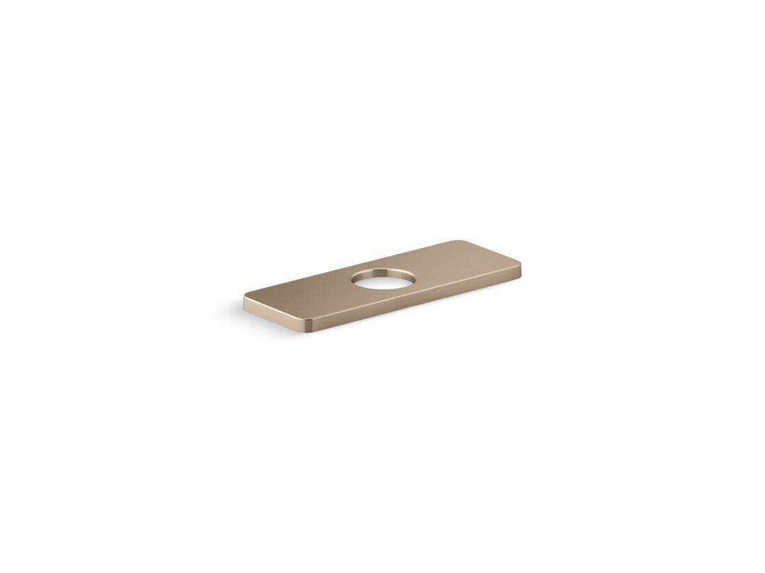 Kohler Parallel Escutcheon Plate - Vibrant Brushed Bronze by Kohler