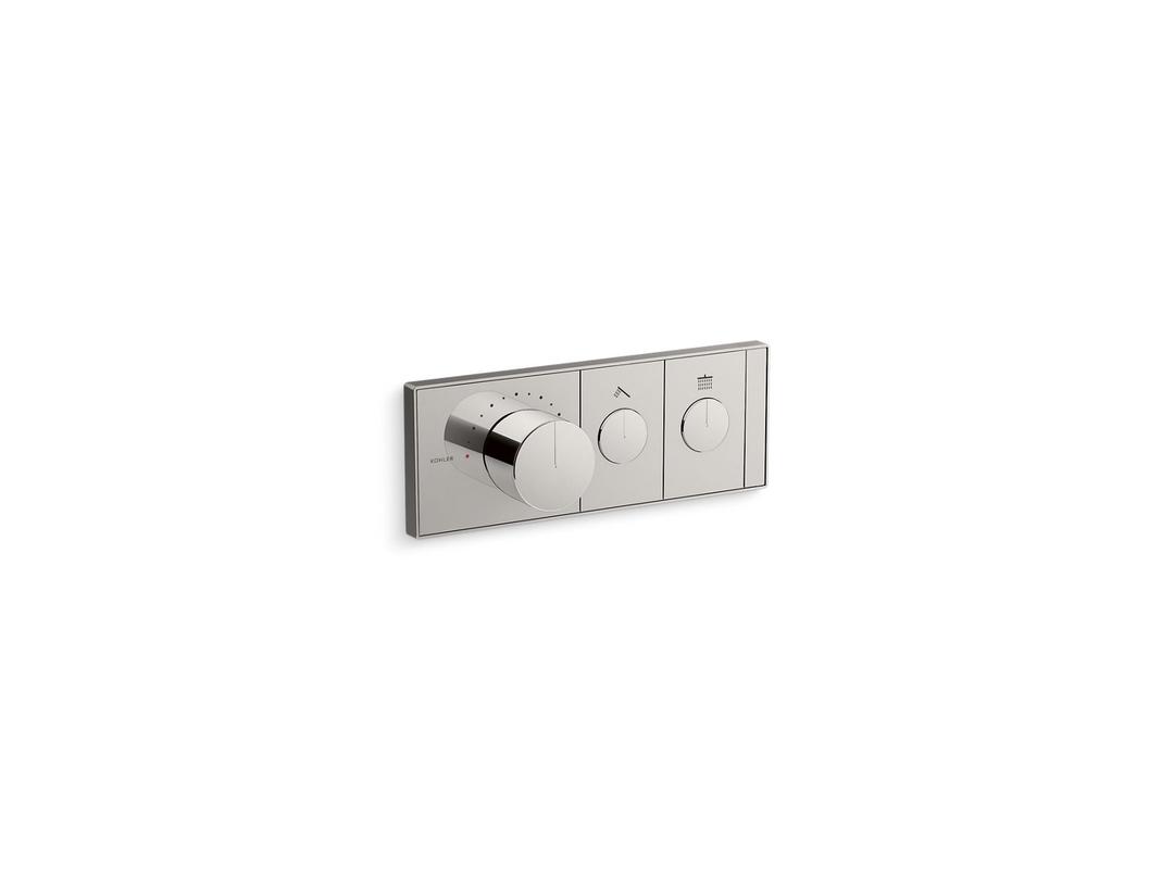 Anthem Two-outlet recessed mechanical thermostatic valve control by Kohler