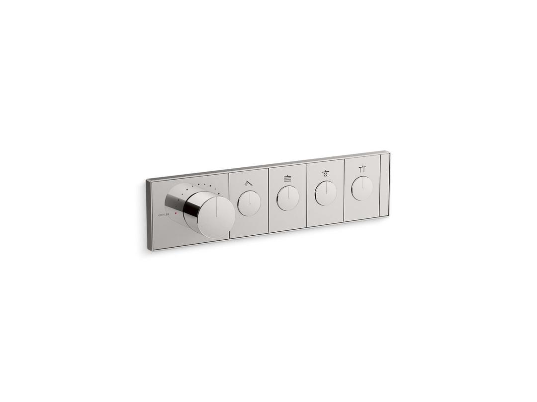 Anthem Four-outlet recessed mechanical thermostatic valve control by Kohler