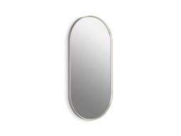 Essential 18'' x 36'' capsule framed mirror - Brushed Nickel - image 1