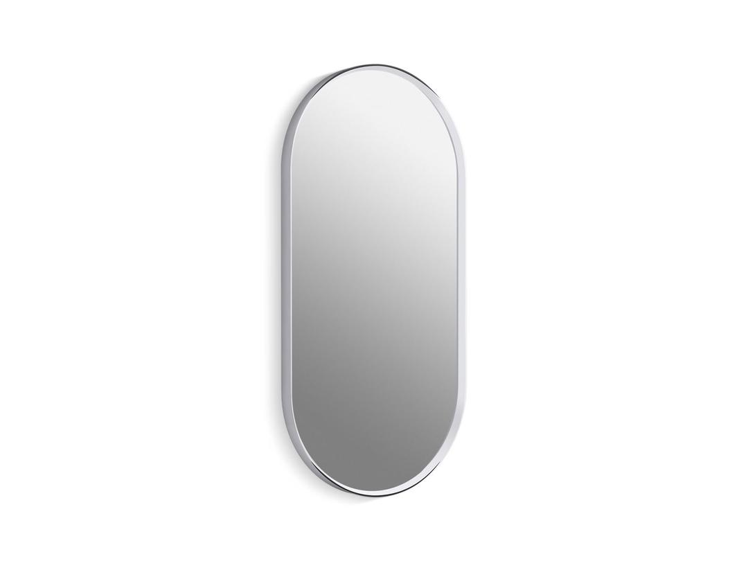 Essential 18'' x 36'' capsule framed mirror - Polished Chrome by Kohler