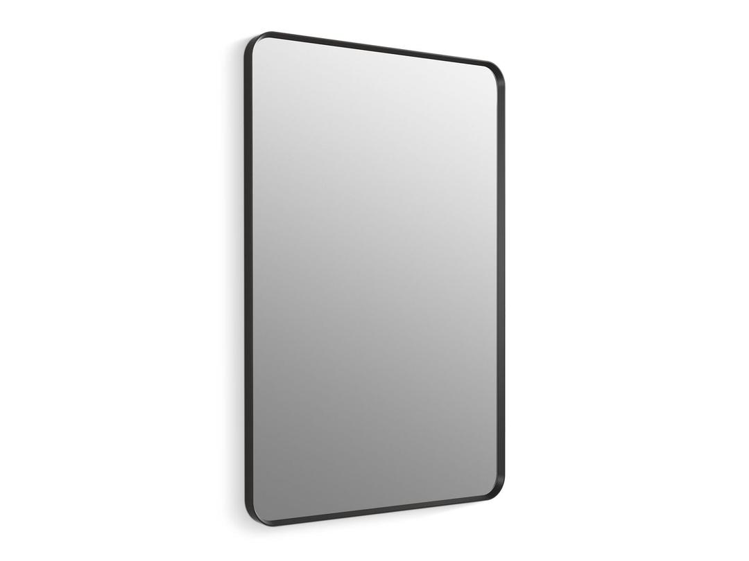 Essential 30'' x 45'' rectangular framed mirror - Matte Black by Kohler