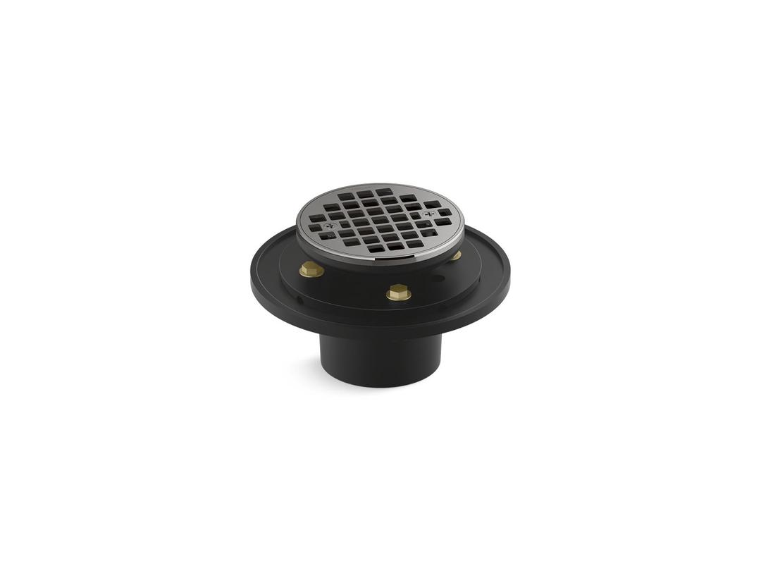 Clearflo Round brass tile-in shower drain by Kohler