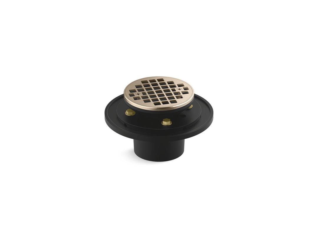 Clearflo Round brass tile-in shower drain by Kohler