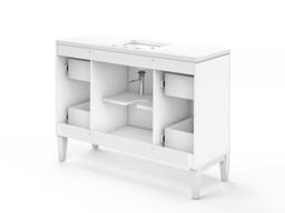 Southerk 48'' bathroom vanity cabinet with sink and quartz top - image 24