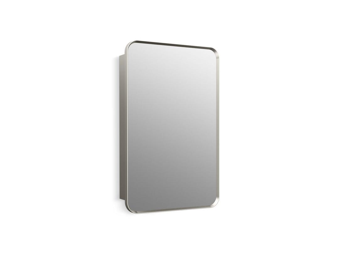 Verdera 22'' x 34'' rectangular framed medicine cabinet - Brushed Nickel by Kohler