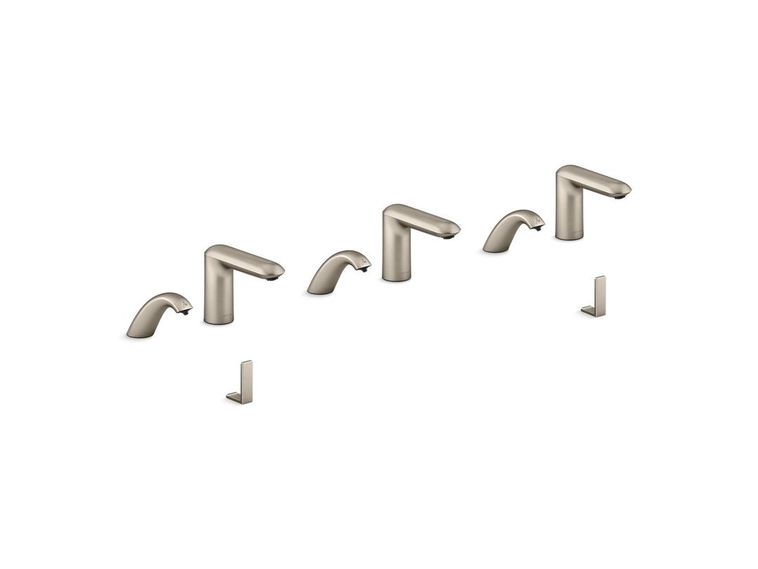Touchless lavatory faucets and soap dispensers for ConstellationE lavatory system, 0.5 gpm by Kohler