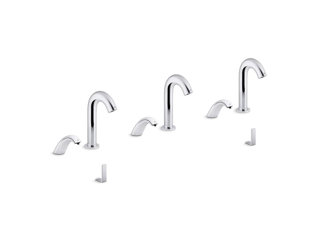 Kohler Obloe Curve Touchless Lavatory Faucets And Soap Dispensers With Kinesis Sensor Technology,... by Kohler