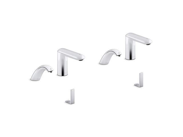 Touchless lavatory faucets and soap dispensers for ConstellationE lavatory system, 0.5 gpm