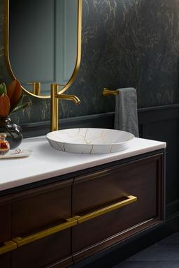 Aureus 16-3/4'' round vessel bathroom sink, no overflow - image 5