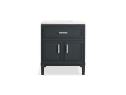 Southerk 30'' bathroom vanity cabinet with sink and quartz top - image 19