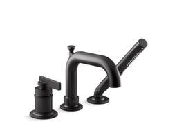 CastiaE by Studio McGee Deck-mount bath faucet with handshower - image 4