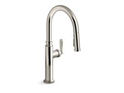 EdalynE by Studio McGee Pull-down kitchen sink faucet with three-function sprayhead - Vibrant Polished Nickel - image 1