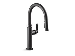 EdalynE by Studio McGee Pull-down kitchen sink faucet with three-function sprayhead - Matte Black - image 1