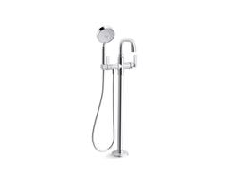 CastiaE by Studio McGee Floor-mount bath filler trim with handshower - image 1