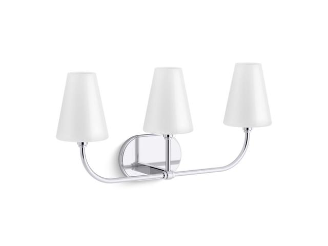 Kohler Kernene By Studio Mcgee Three-light Sconce - Polished Nickel