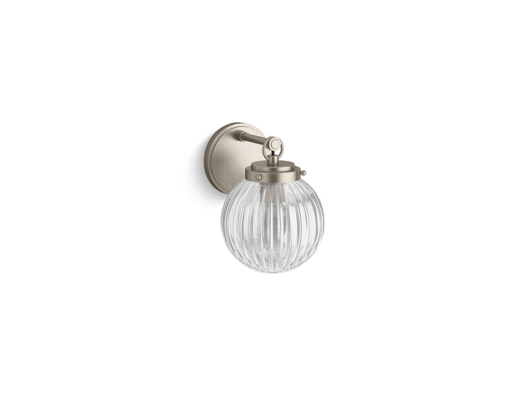 EmbraE by Studio McGee One-light sconce - Brushed Nickel by Kohler
