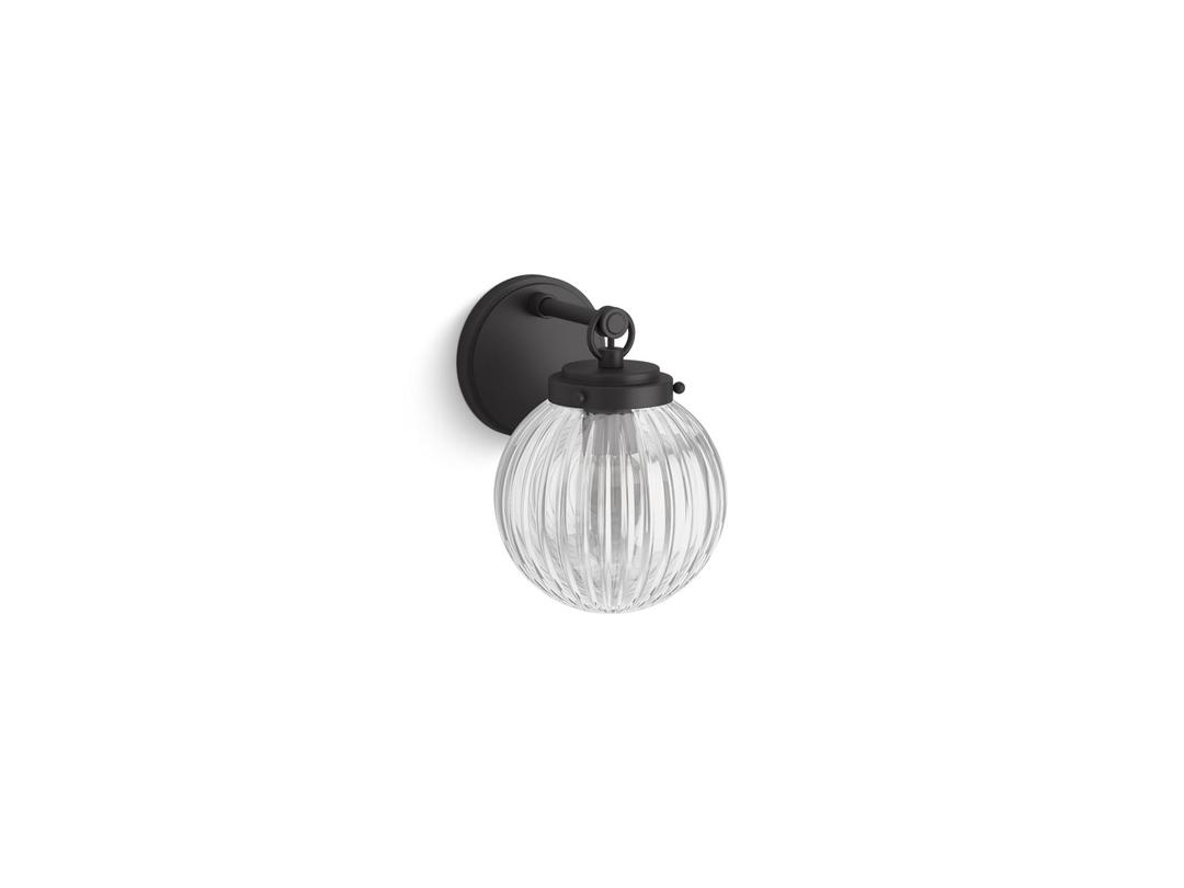 EmbraE by Studio McGee One-light sconce - Matte Black by Kohler