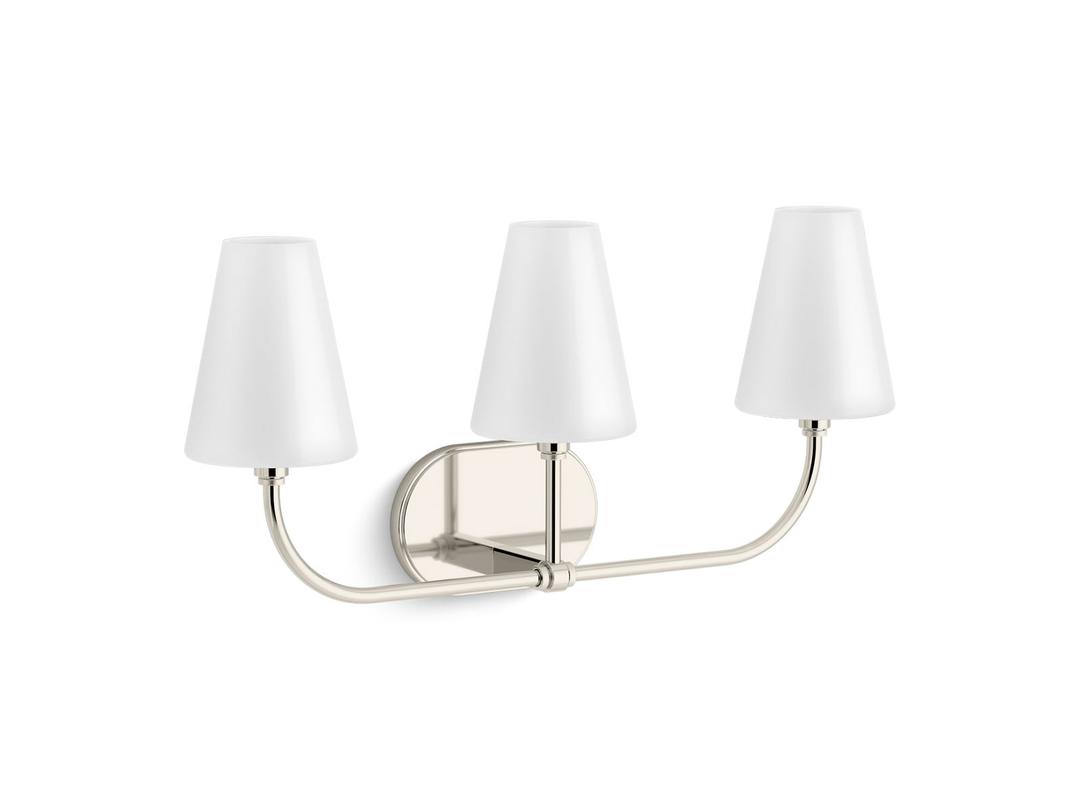 Kohler Kernene By Studio Mcgee Three-light Sconce - Polished Nickel by Kohler