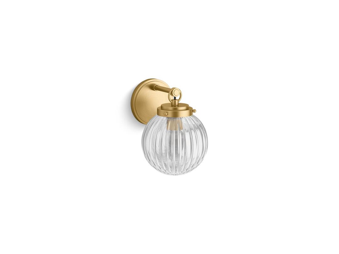 EmbraE by Studio McGee One-light sconce - Brushed Moderne Brass by Kohler