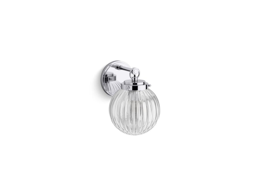 EmbraE by Studio McGee One-light sconce - Polished Chrome by Kohler