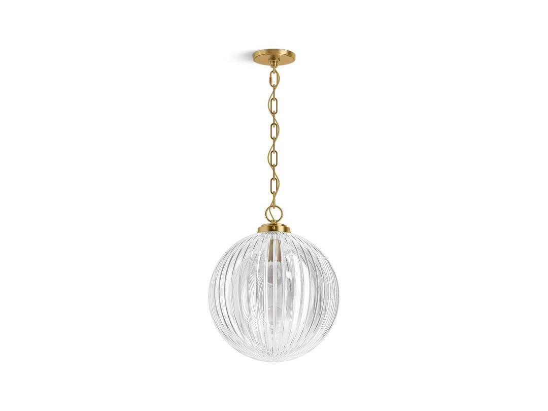EmbraE by Studio McGee 14'' pendant - Brushed Moderne Brass by Kohler
